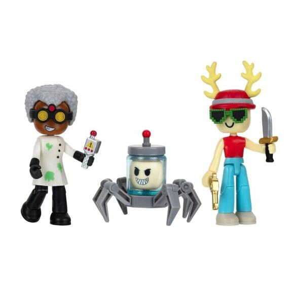 Roblox DEV Series MM2 Research Facility Figure Set Jazwares Virtual Item Code - Picture 4 of 4